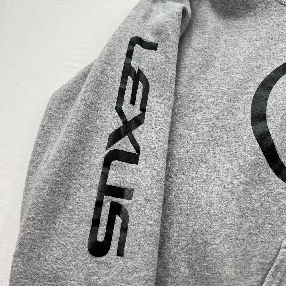 Lexus Gray Fleece Hoodie Sweatshirt Gildan Heavy Blend Youth Small - Picture 4 of 11